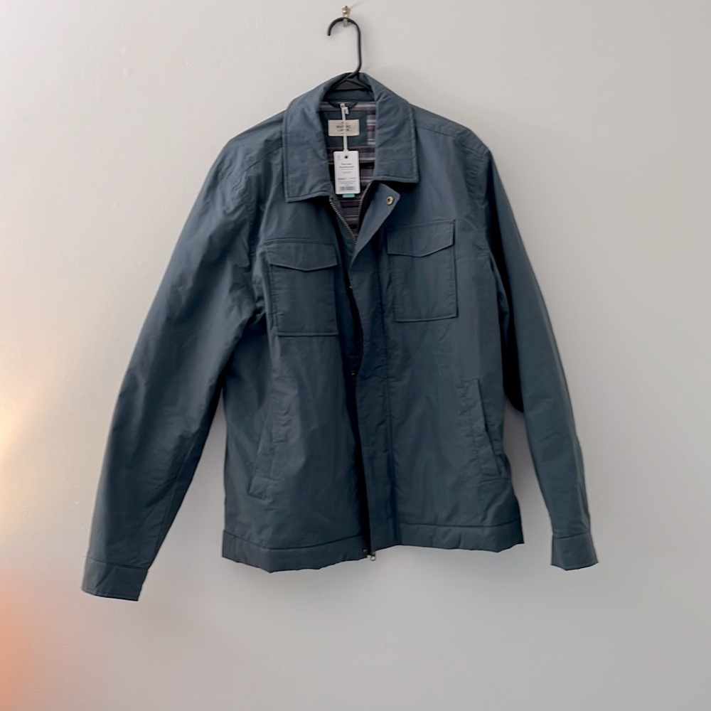 Marine Layer Waxed Canvas Trucker Large Jacket